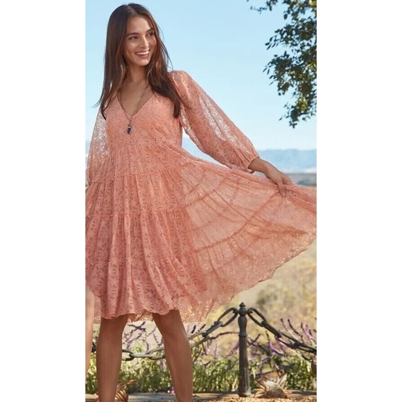 Johnny Was Dresses & Skirts - Johnny Was Jade Chelly Tiered Embroidered Dress, Size XLarge, Color Clay